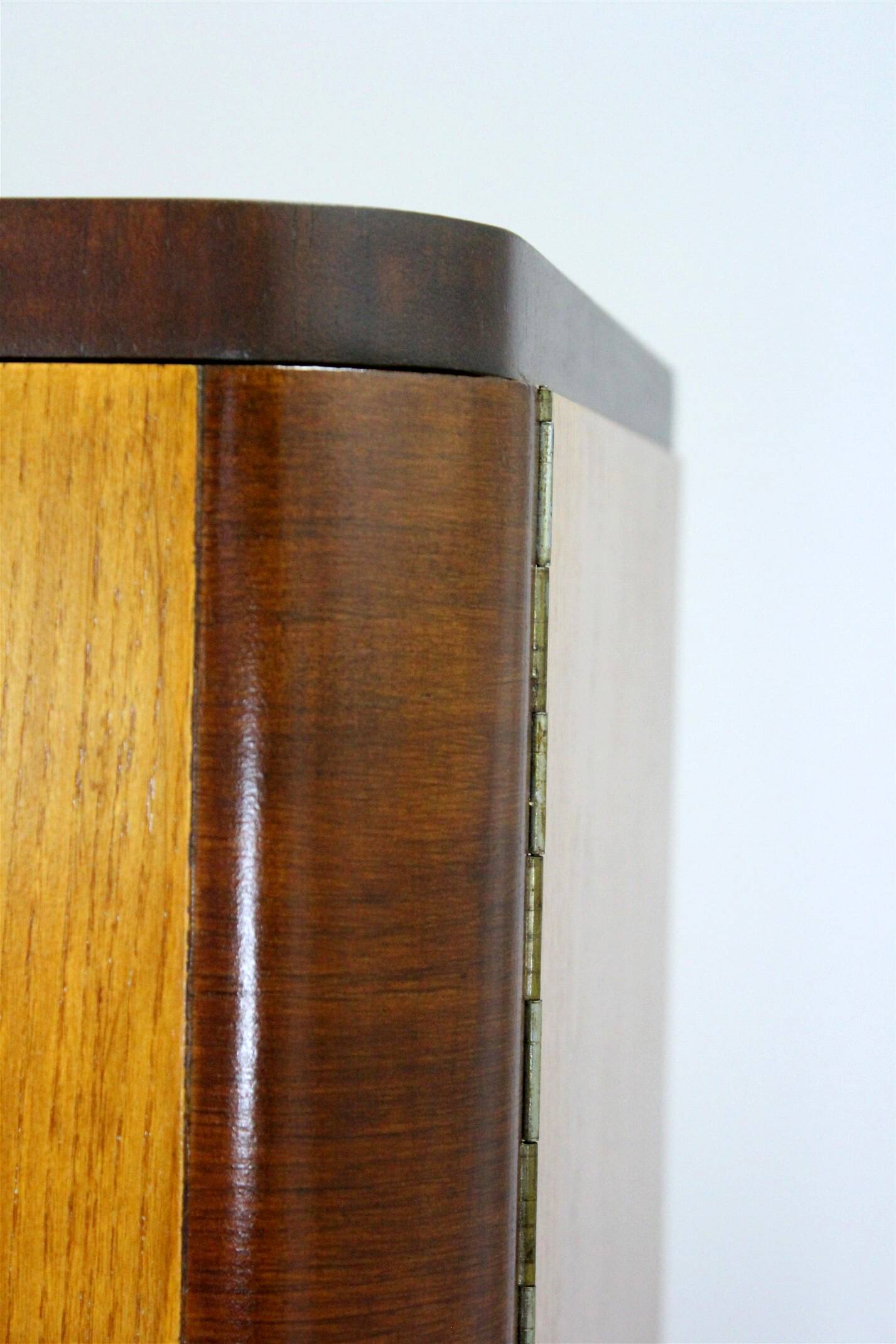 Vintage Bauhaus Chromed Tubular Steel Wardrobe by Hynek Gottwald, 1930s