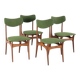 Set of 4 dining chairs 'Cindy' - new upholstery - mid century modern - teak