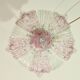Vintage Murano glass ceiling lamp pink