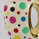 Boch Frères Pichet / Mid-Century Jug in Gold and Polka Dots, Belgium, 1950s