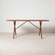 Table à manger AT-303 Sawhorse de Hans Wegner pour Andreas Tuck, Danemark, années 1960.