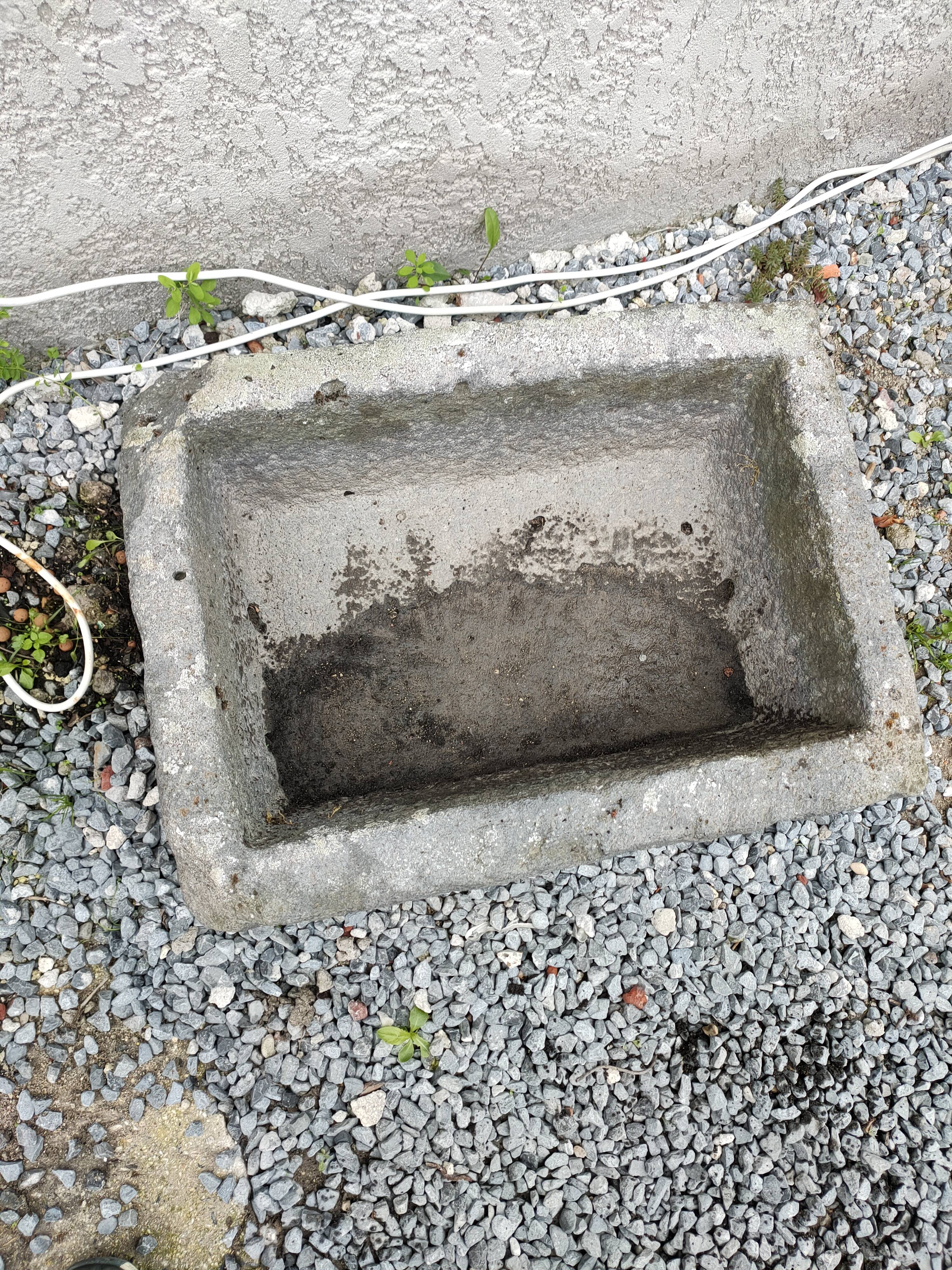 Blue stone tray cut 19th century