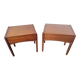 Paire de tables de chevet scandinave en teck des années 60