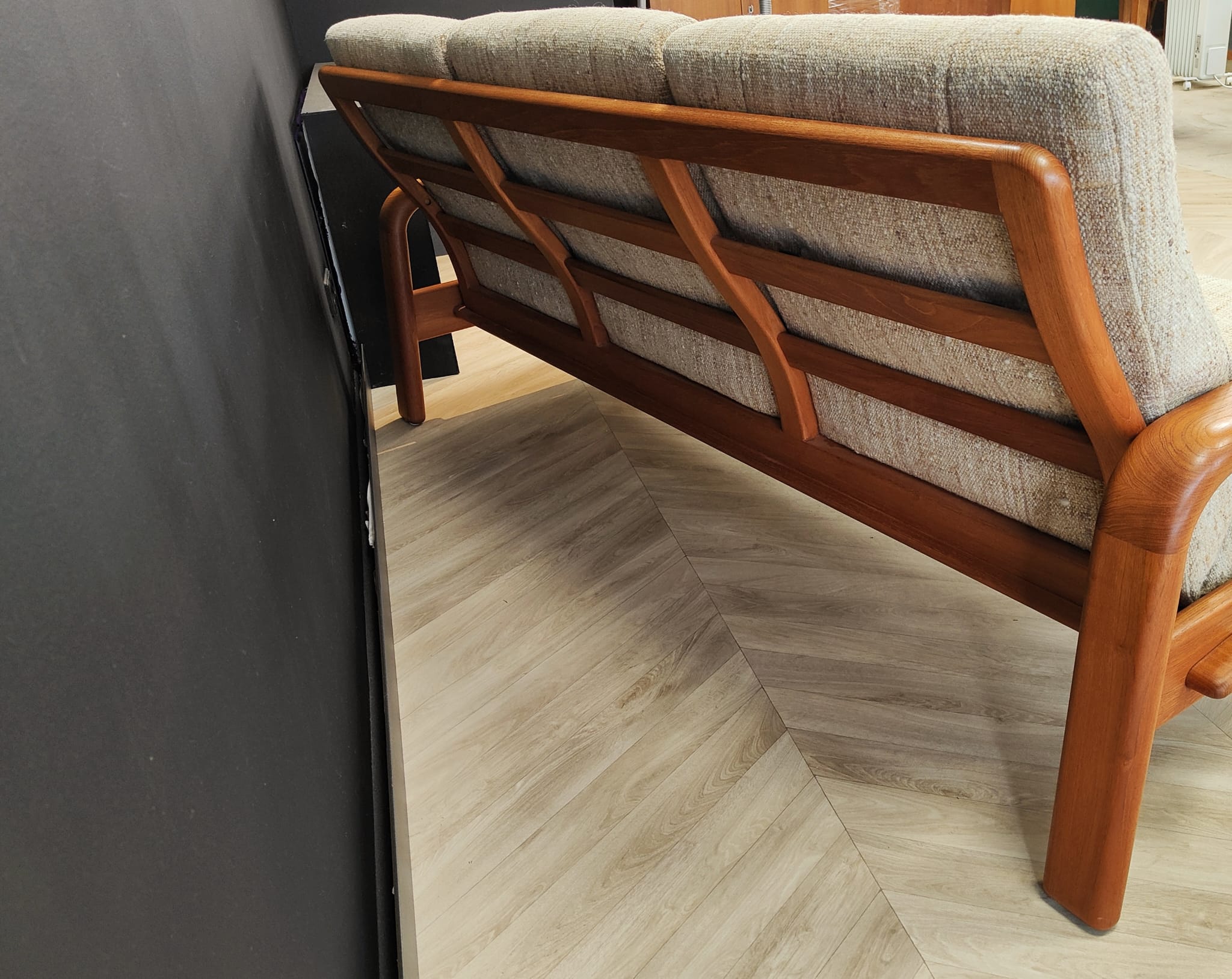 Danish mid century bank vintage sofa