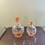 Paire de carafes rondes art déco