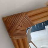 Rattan mirror