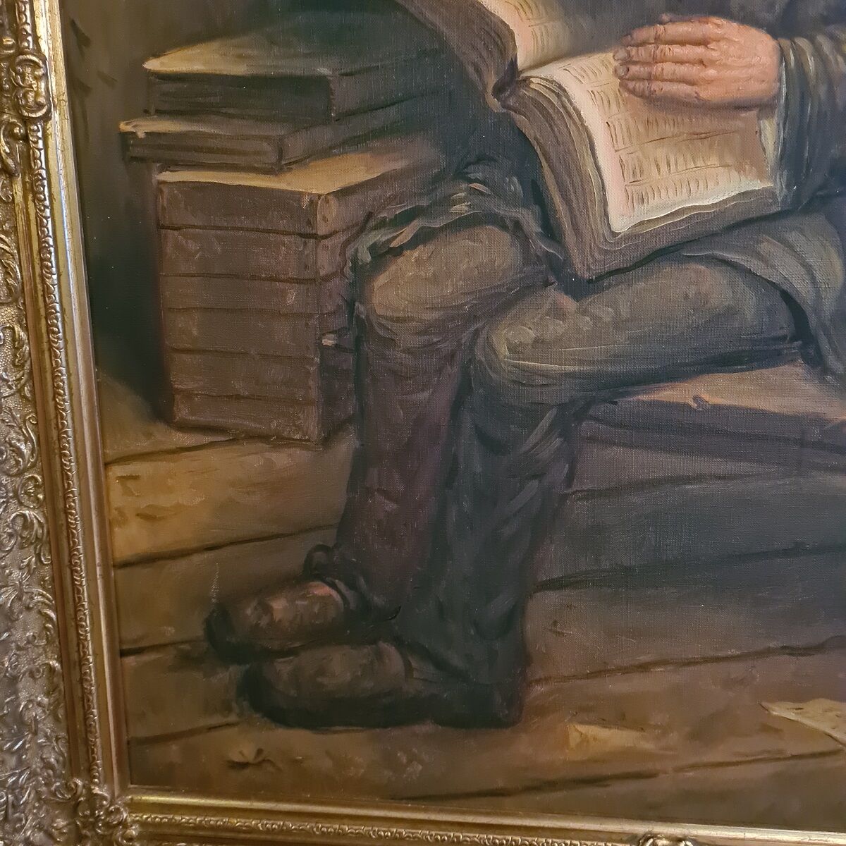 Stojan Vidinic '76 Old Man reading a Book