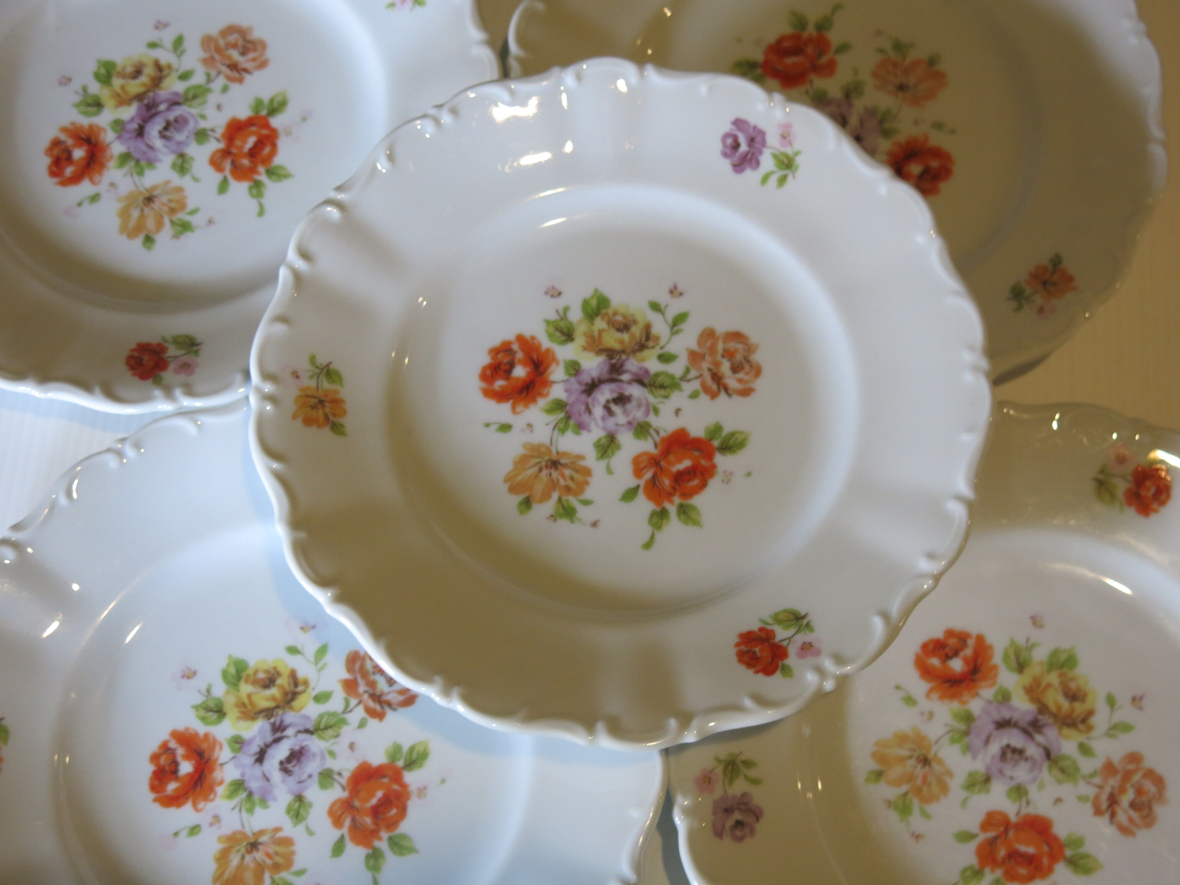 5 Germany porcelain dessert plates