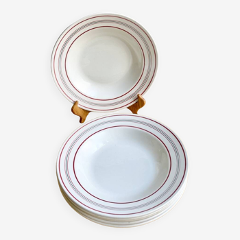 4 Céranord 50's plates