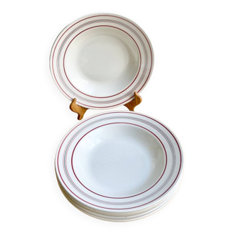 4 Céranord 50's plates