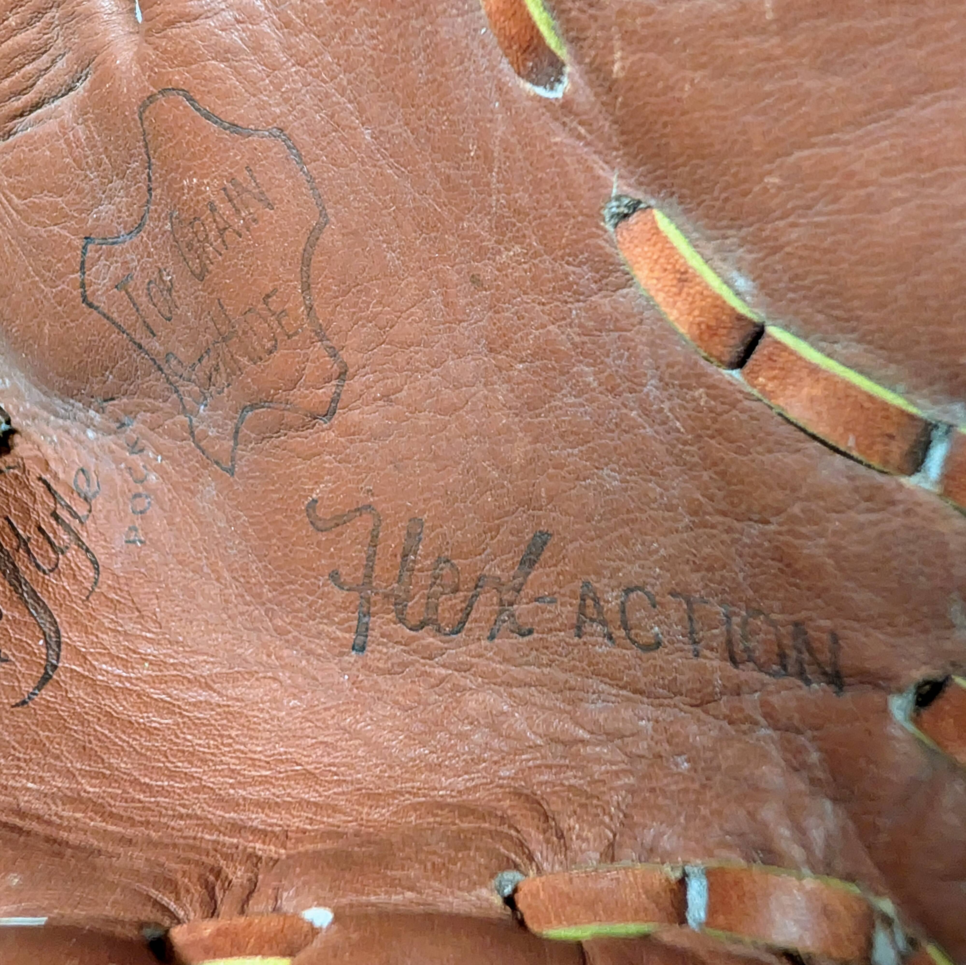 Baseball glove and ball