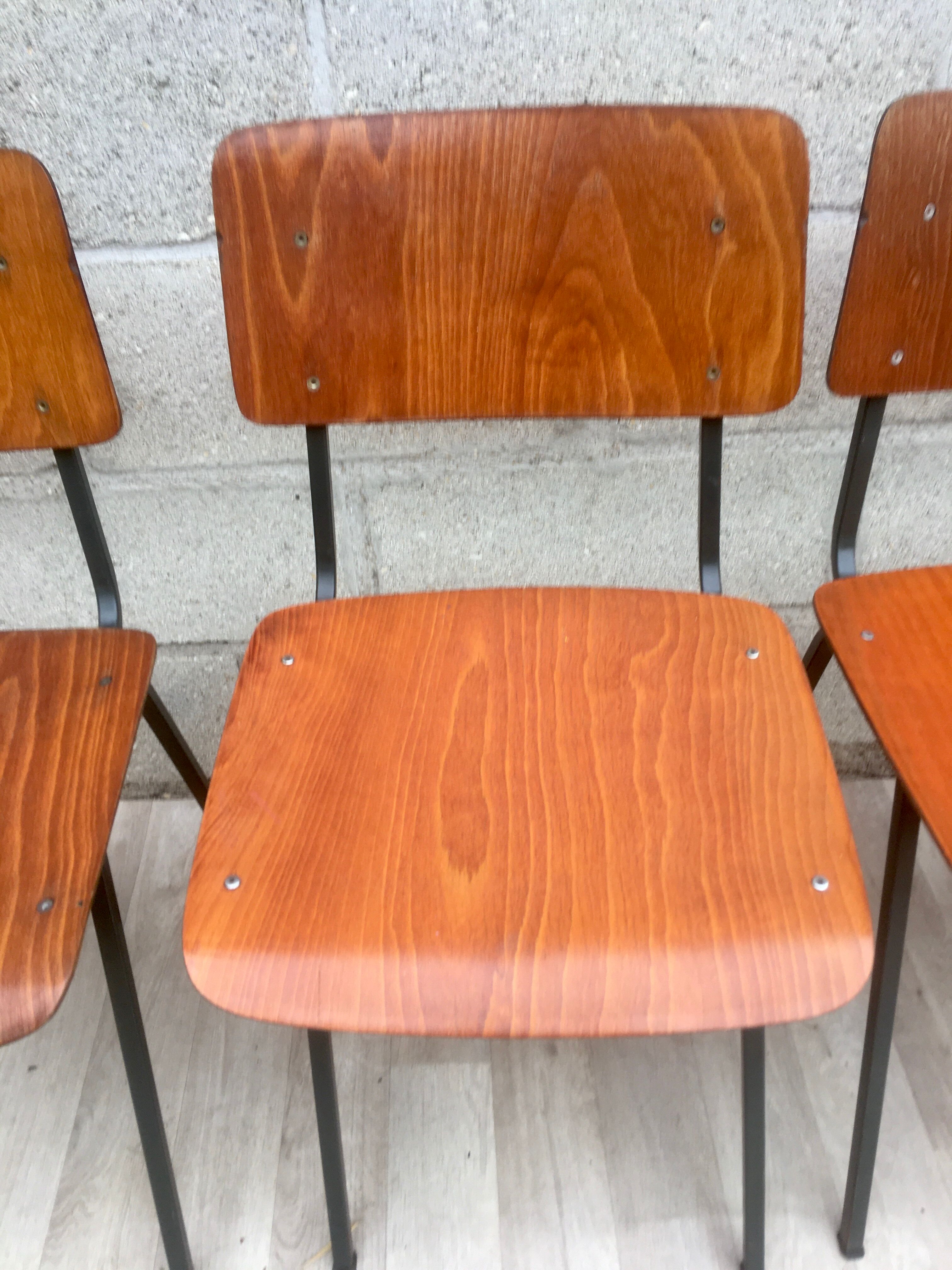 Set of 4 vintage chairs and design Eromes