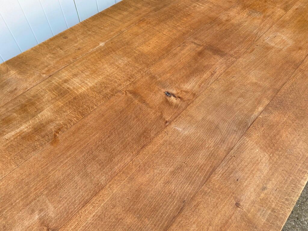 Solid oak dining farm table to eat 1950 220x77x75cm