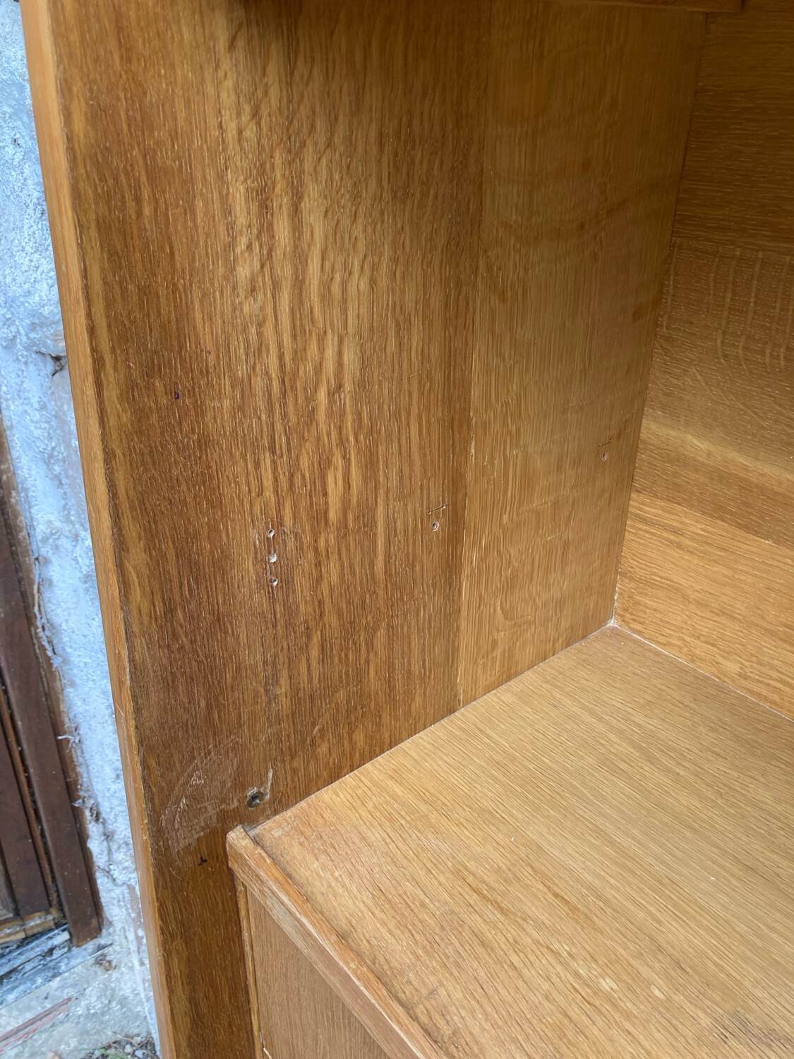 Vintage bookcase shelf