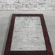 Miroir dans cadre acajou, 82x118cm