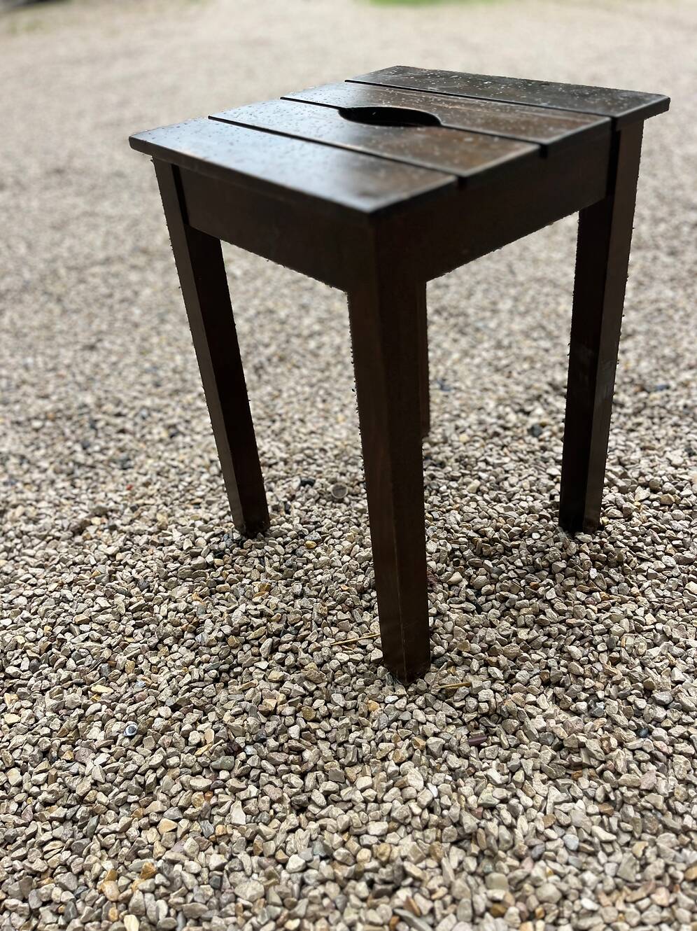 Tabouret vintage bois