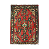 Small vintage persian mahal carpet  oriental wool area rug- 57x87cm