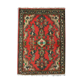 Small vintage persian mahal carpet  oriental wool area rug- 57x87cm