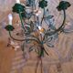 Applique decor de fleurs en métal