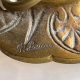 Set of 2 bronze lamps P.lucas