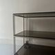 Smoked glass and brass hi-fi/TV stand, circa 1970