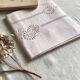 Pillowcase in pure old linen washed pink
