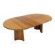 Vintage Danish round extendable dining table solid teak 1960s