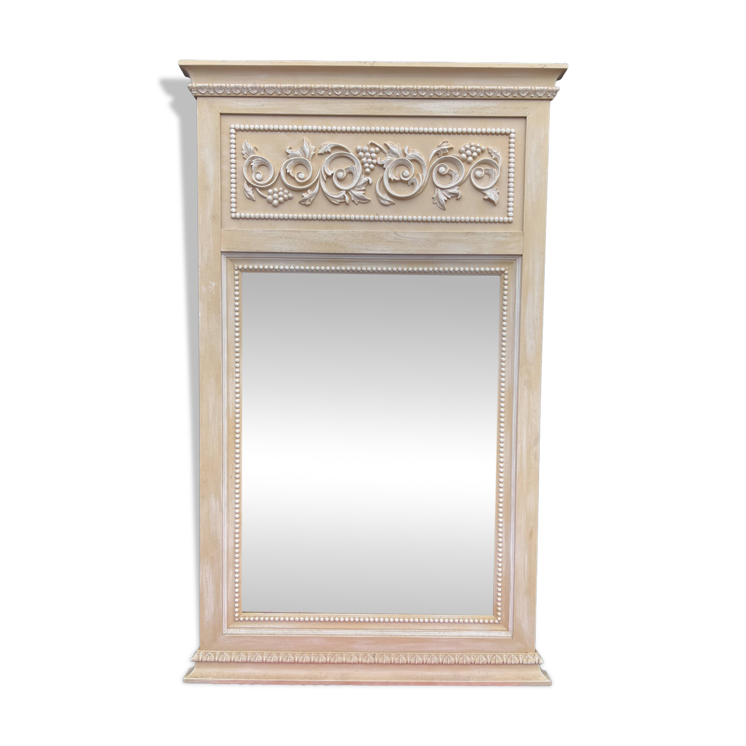 Trumeau Blanc cassé , Ivoire Style Directoire