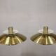 Rare golden pair of Danish design lamps  - great condition.