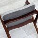 Années 1960, design danois par Th.Harlev, modèle 205, ensemble de 4 chaises rembourrées