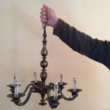Suspension ancienne laiton
