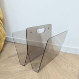 Vintage plexiglass magazine rack
