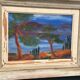 Original Mid Century Danish Oil on Panel – “Forest Motif” by Ivan Joern