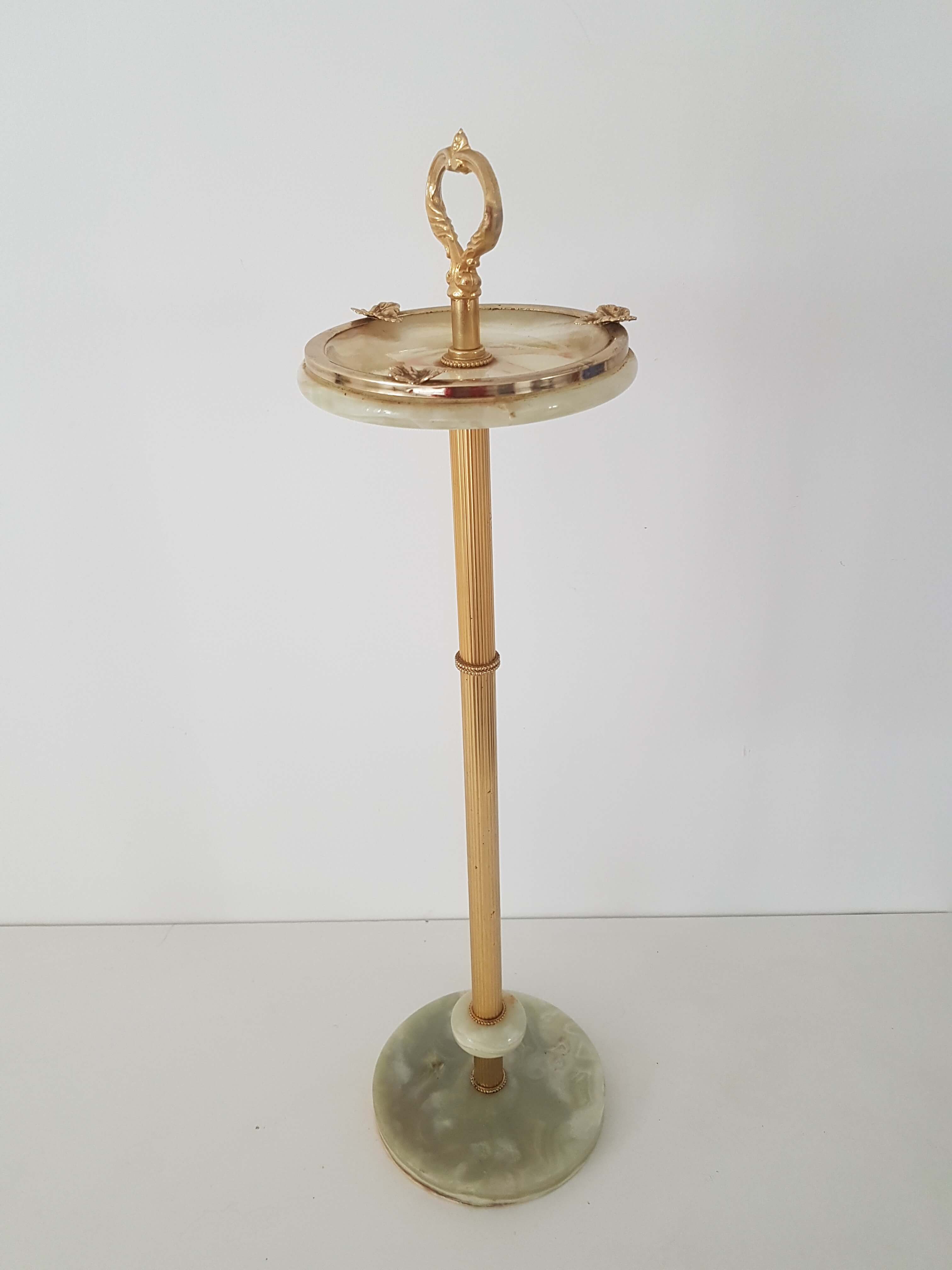 Ashtray on vintage marble stand
