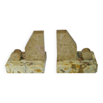 Pair of Marble Bookends from the Art Deco period