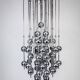 Italian Chrome Chandelier with Spherical Elements, 1970s