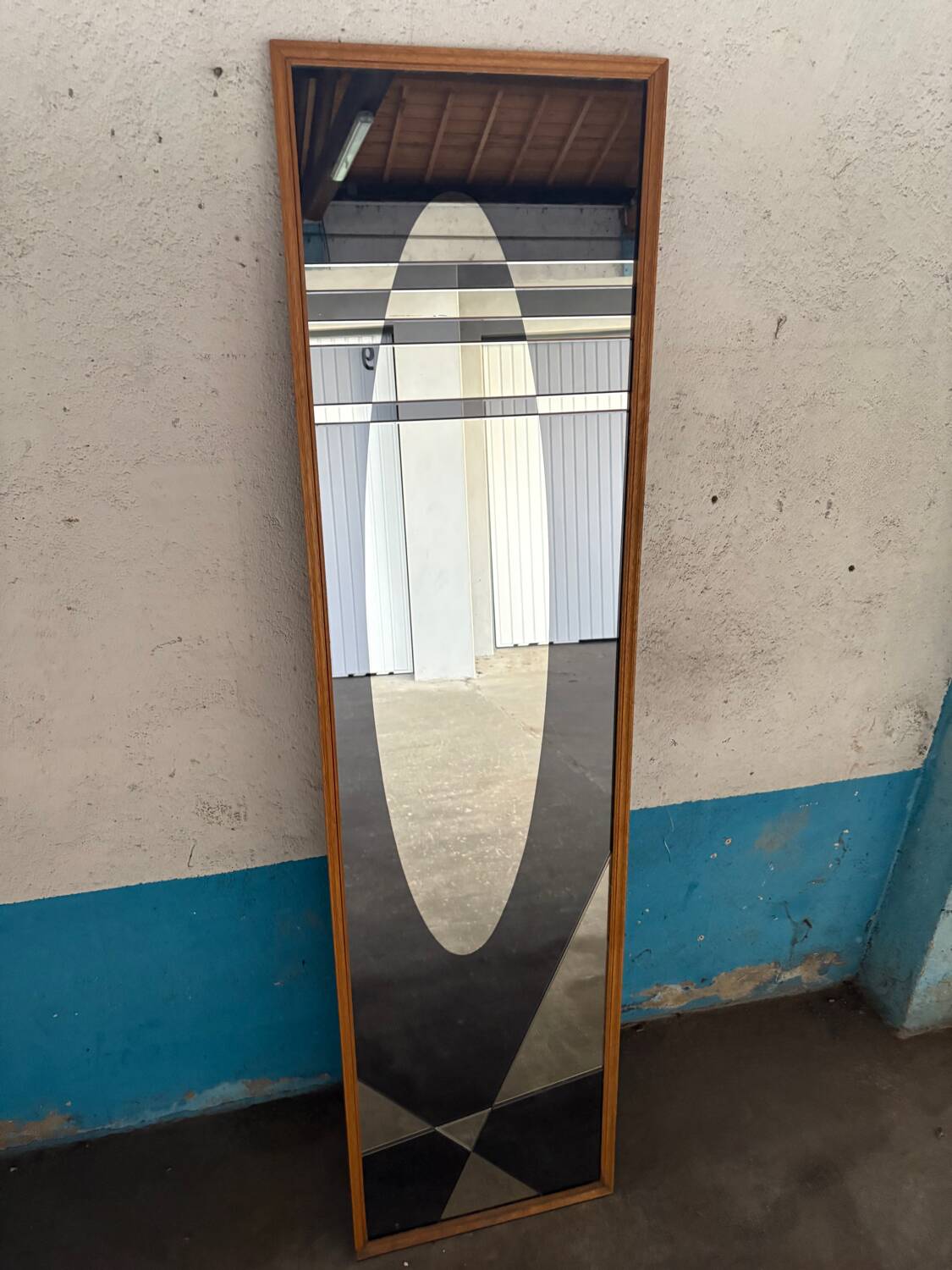 Graphic mirror, Jacques Hitier for Marly brothers. 1960