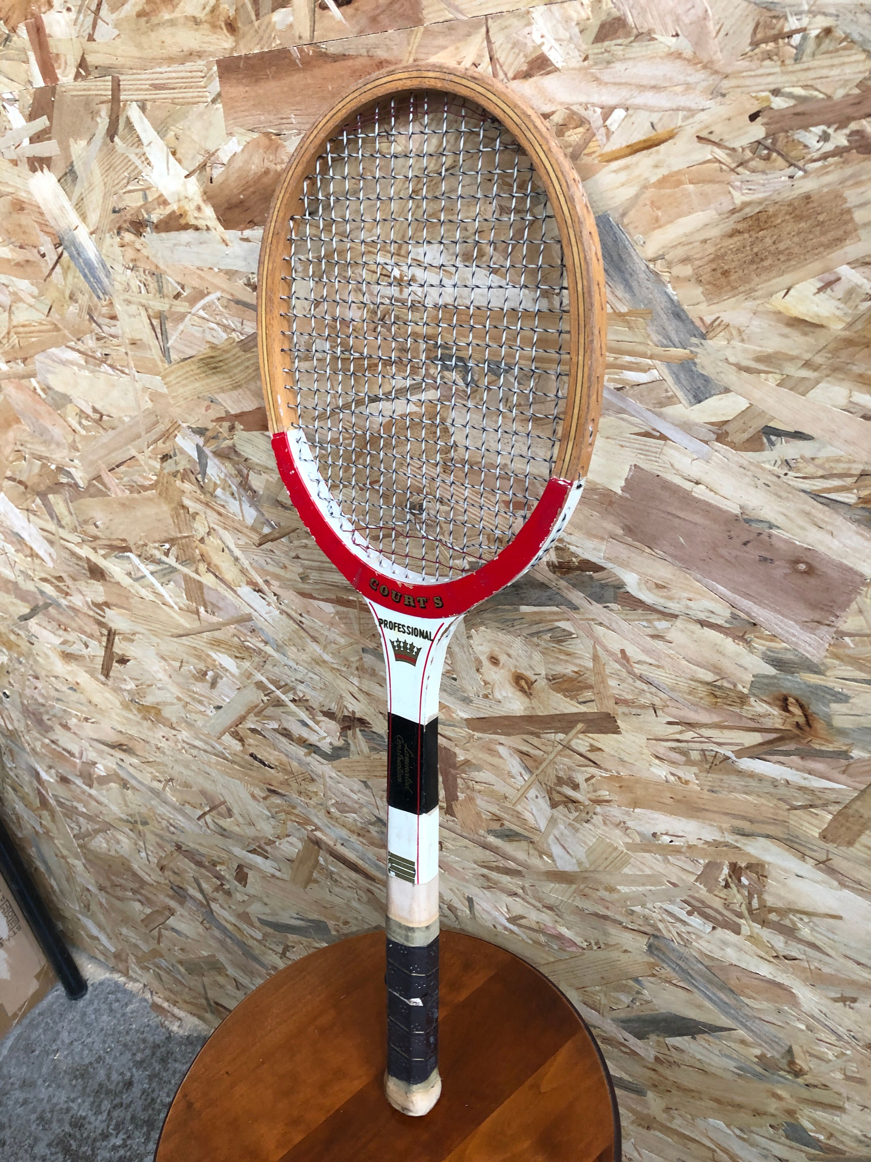 Old racket tennis courts professional wood