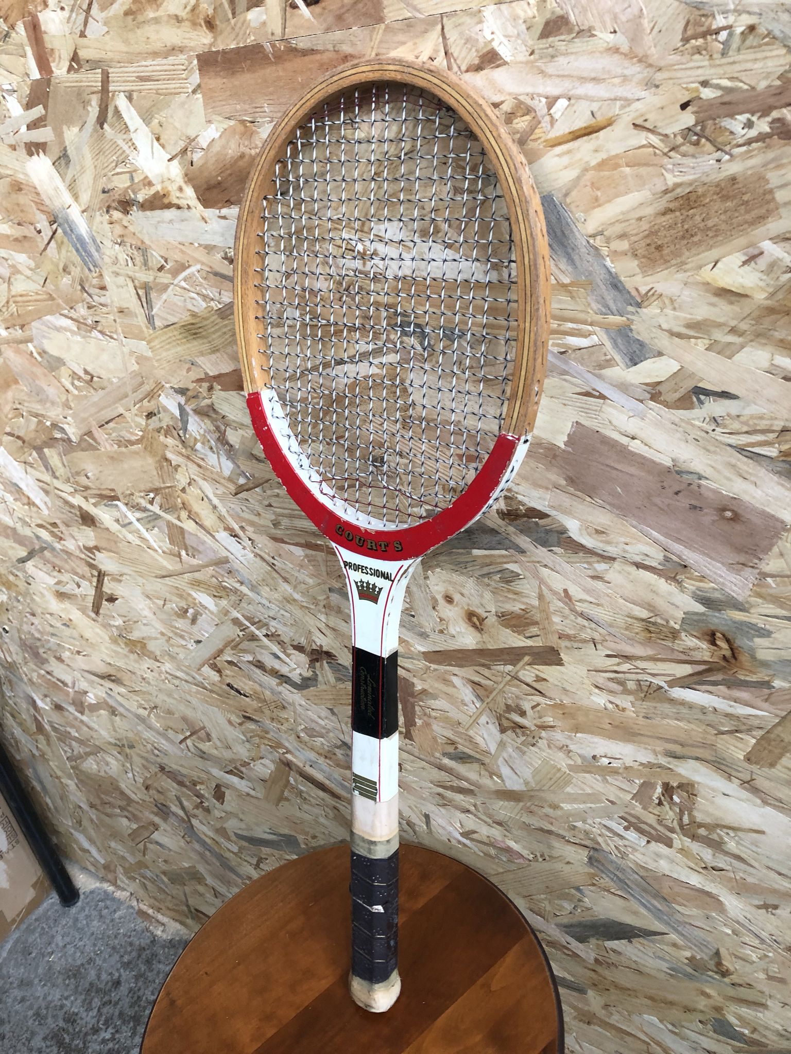 Old racket tennis courts professional wood