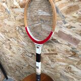 Ancienne raquette tennis courts professionnel bois