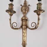 Louis XVI style bronze wall lamp