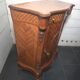Small support table in Louis XV style with marquetry and bronze.