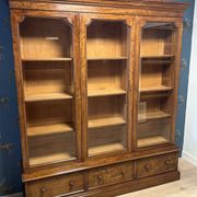 Large three door bookcase