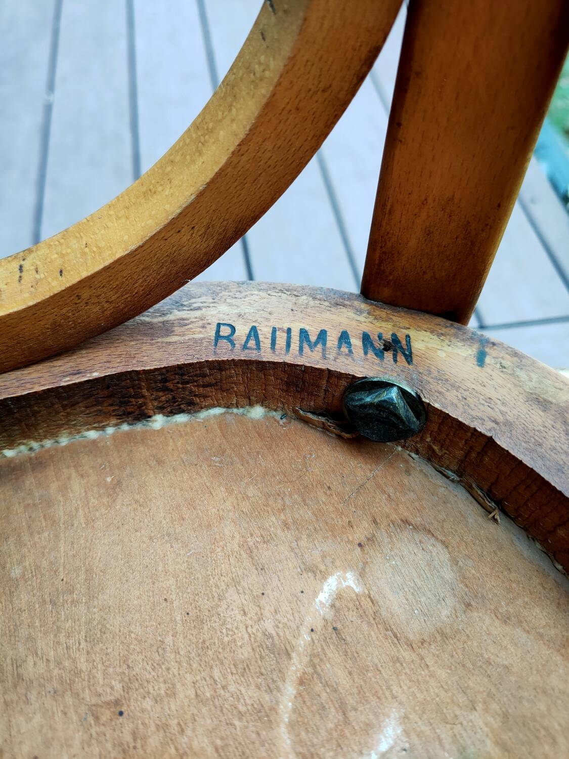 Pair of Baumann bistro chairs