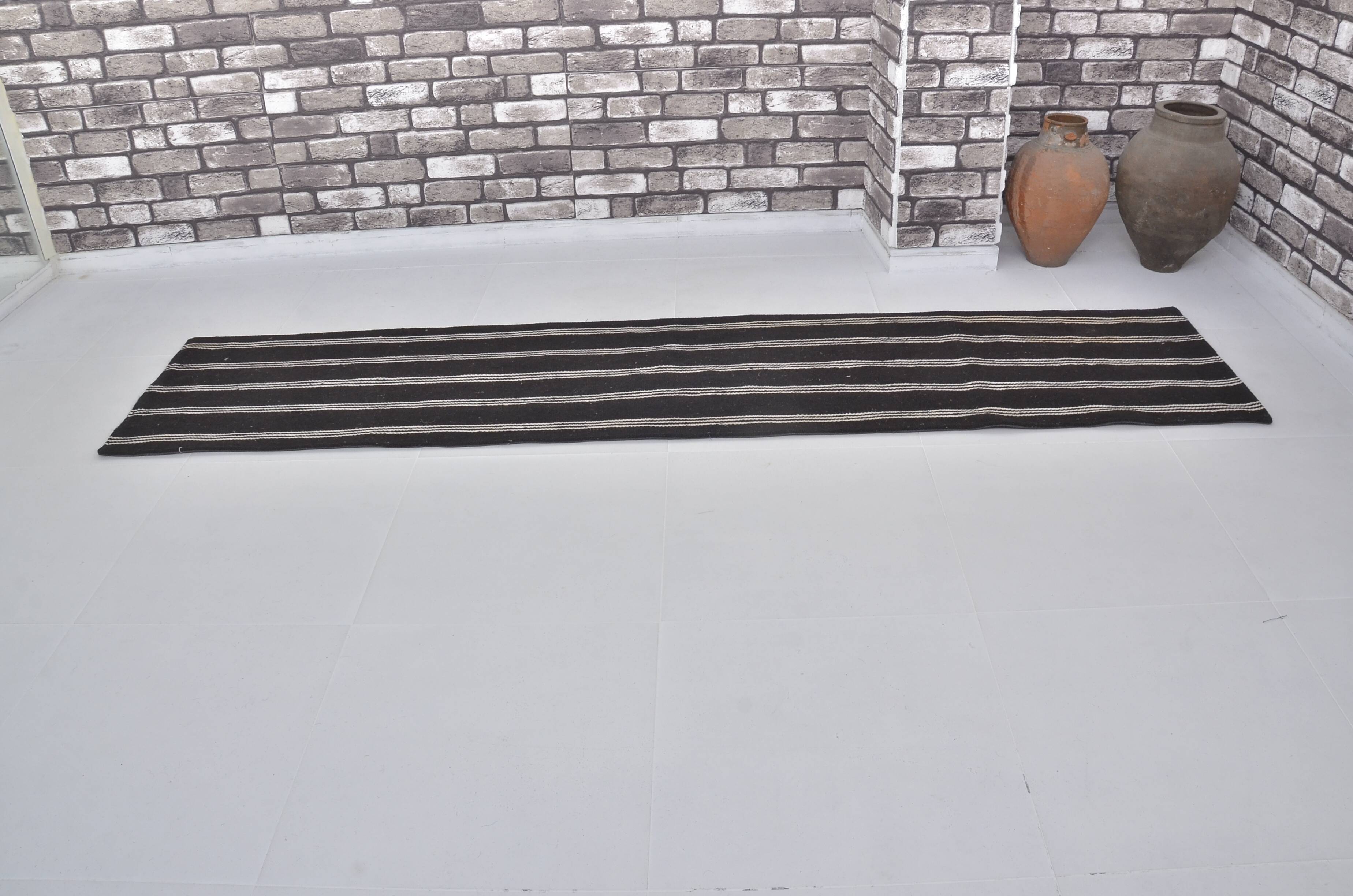 Stripe Vintage Oushak Kilim sku 3828