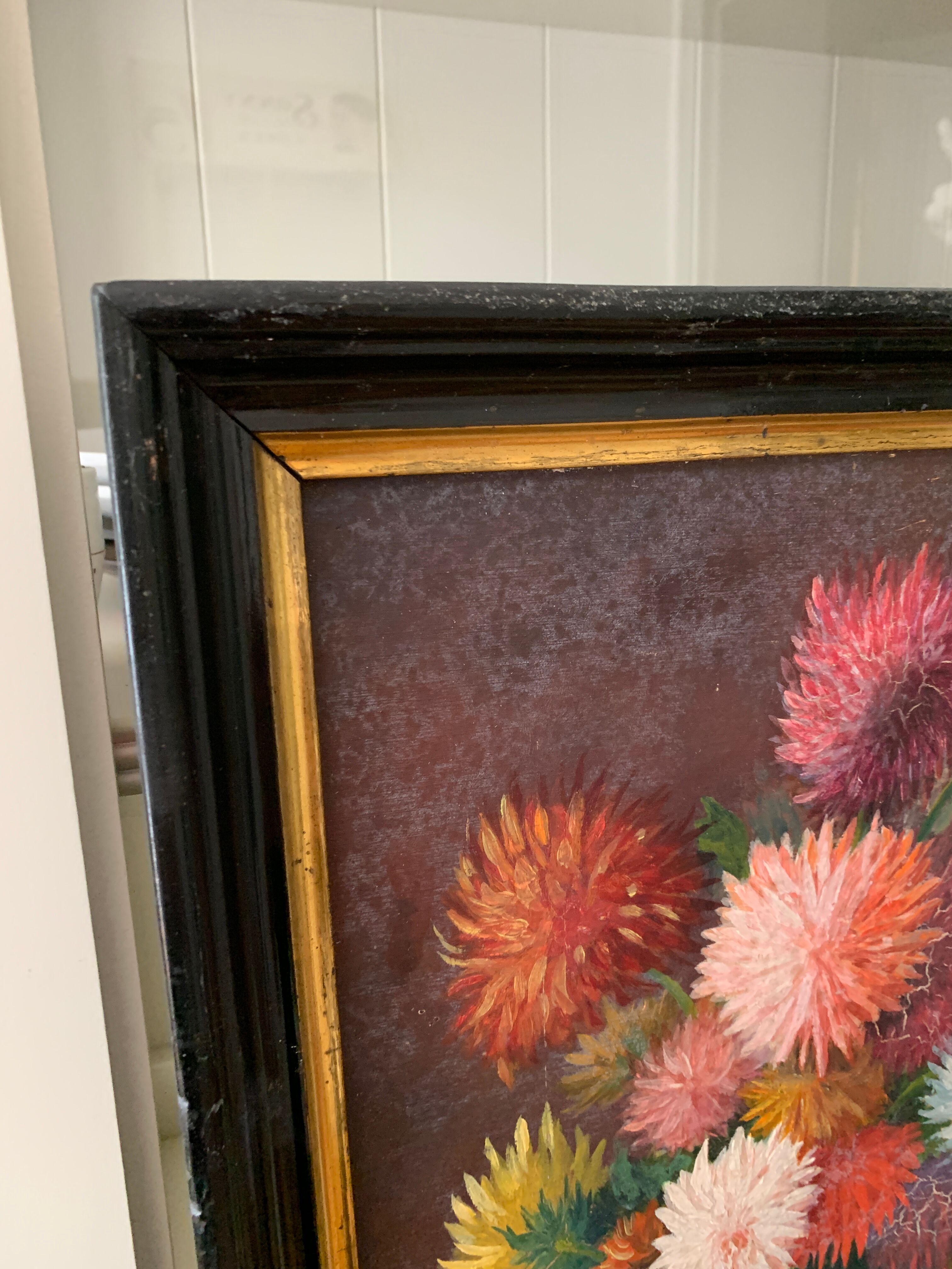 Ancient flower painting