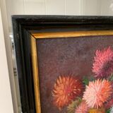 Peinture de fleurs ancienne