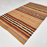 6x11 Multicolor Wool Kilim Rug, 190x322Cm
