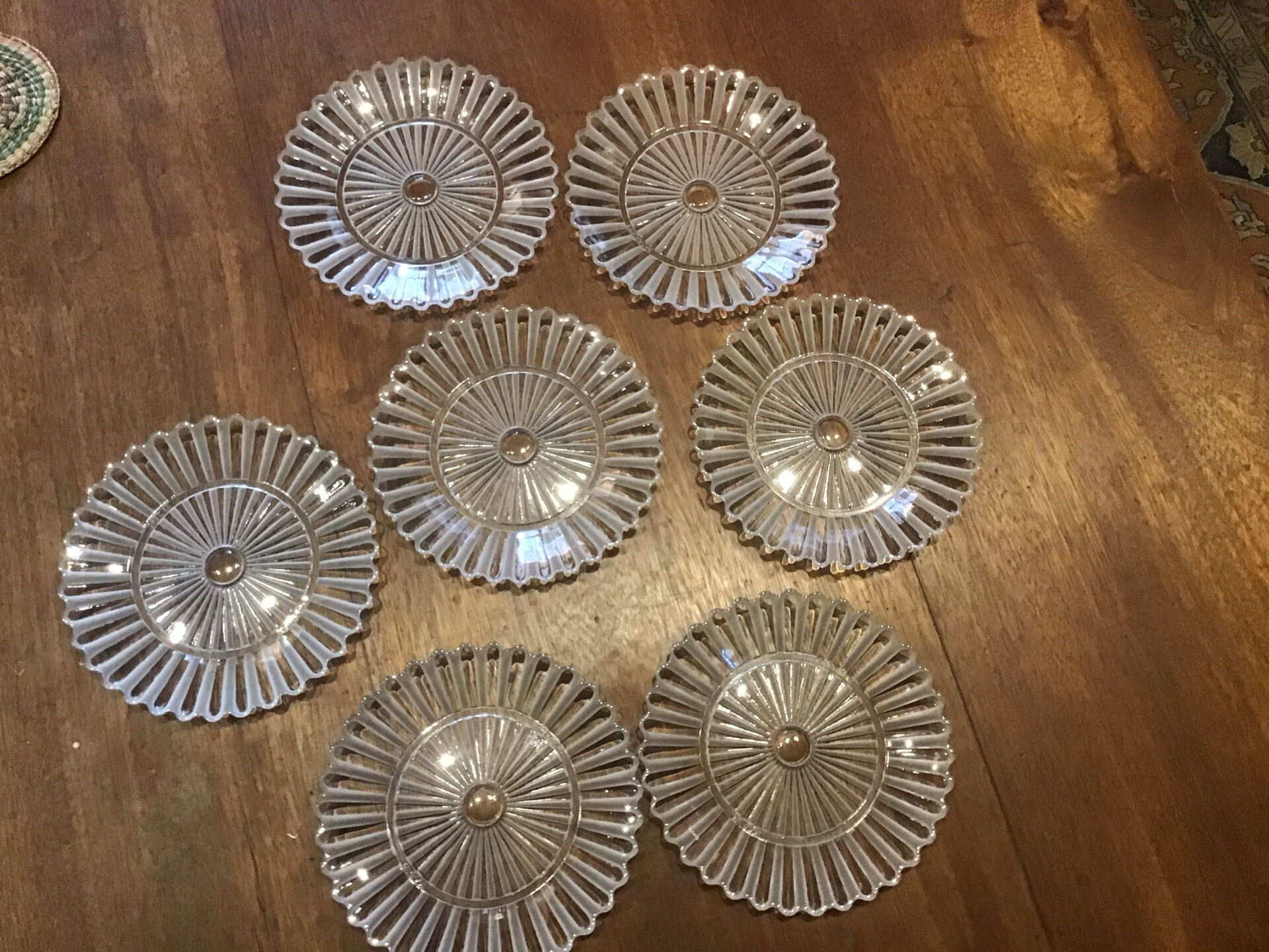 6 Baccarat Mille Nuits plates no. 4991