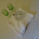 Pack of 6 monogrammed linen towels